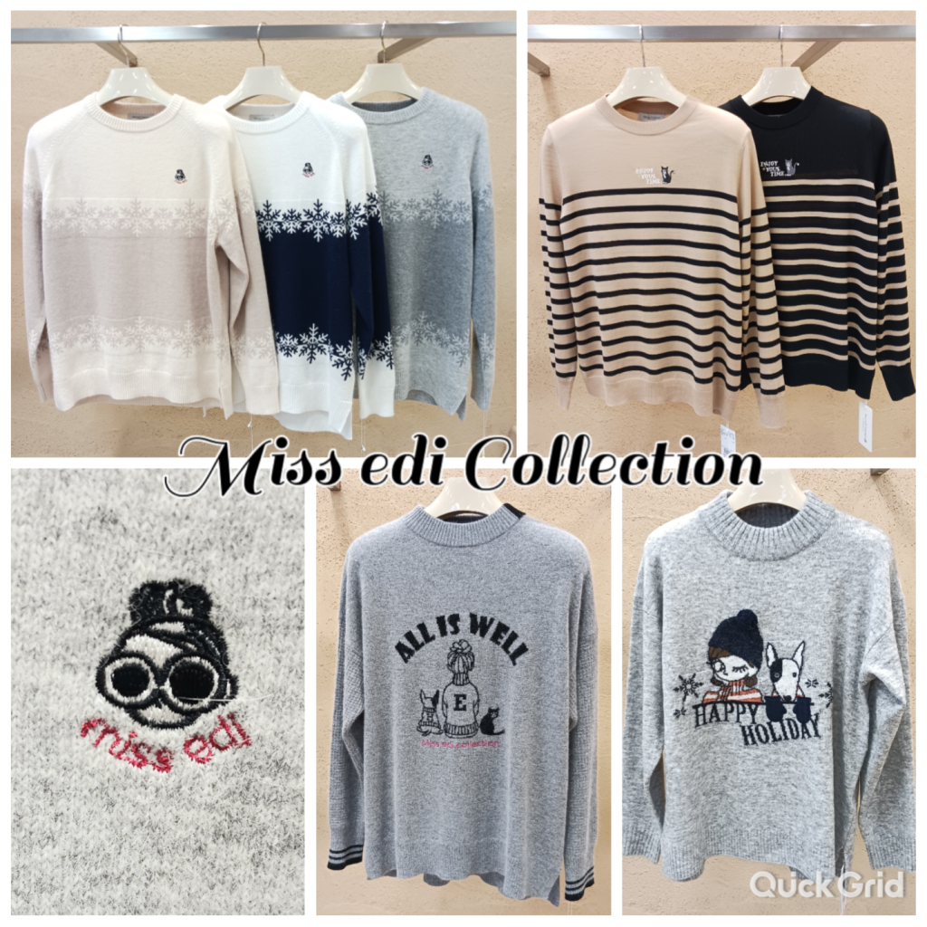 ピックアップ】👠Miss edi Collection (ミスエディコレクション)セーター👠 | ボワール インターナショナル VOIR INTERNATIONAL ピックアップ】👠Miss edi Collection (ミスエディコレクション)セーター👠 | ボワール インターナショナル VOIR INTERNATIONAL